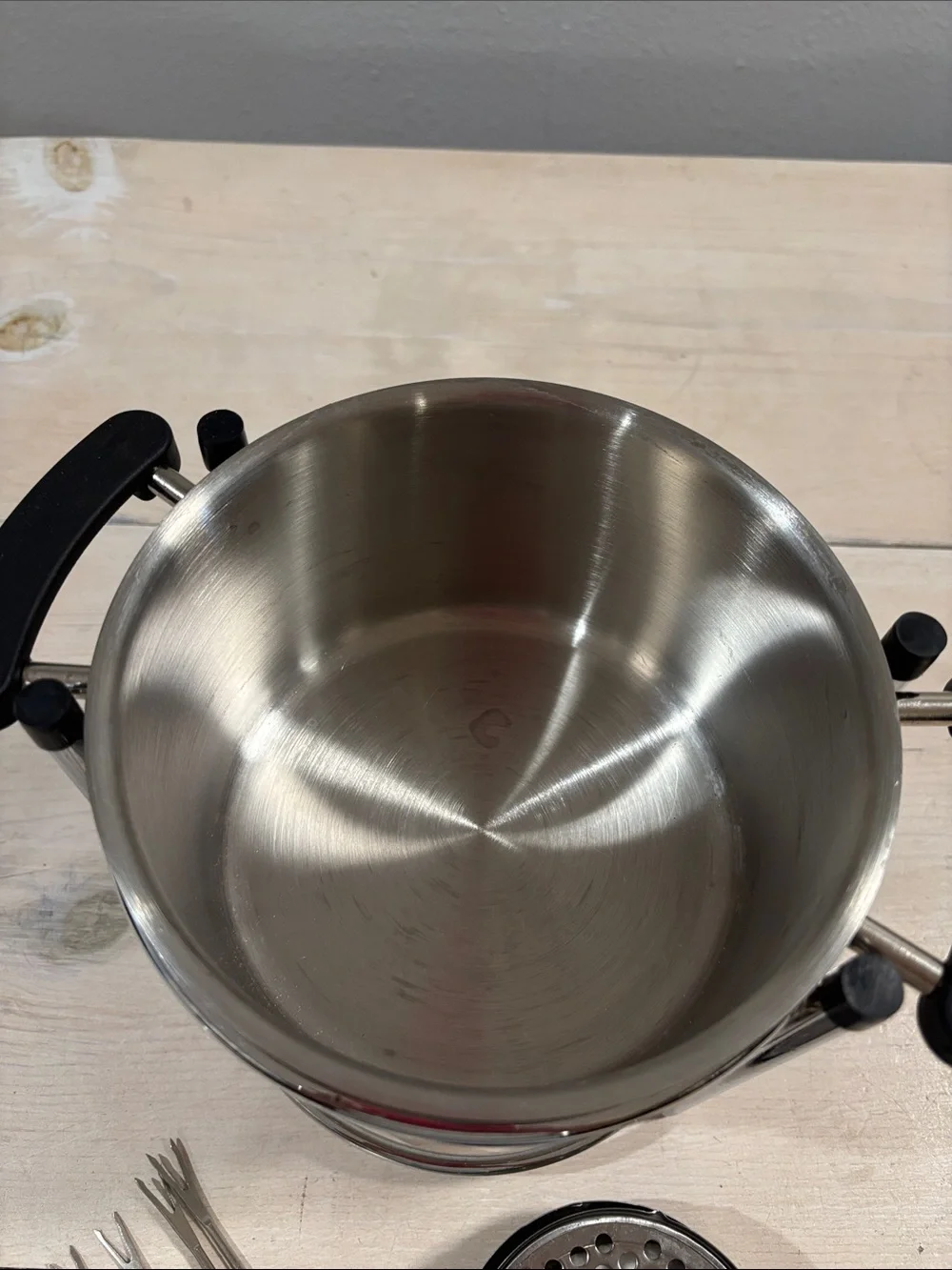 Stainless Steel Fondue Set - 6 Skewers